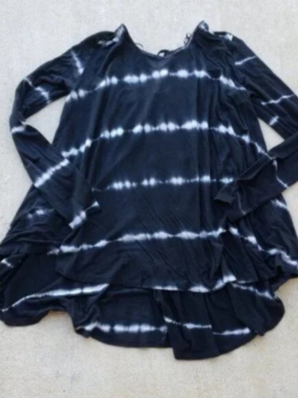 Altar'd State Black and White Tie Dye Long Sleeve.